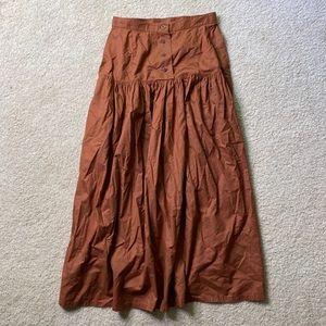 Brown maxi skirt